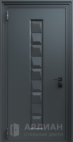 Фото №2 «Дверь входная снаружи отделка цвет серый  №656»