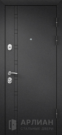 Фото «Входная дверь в квартиру Черный Муар с цветом внутренней панели Венге №17»